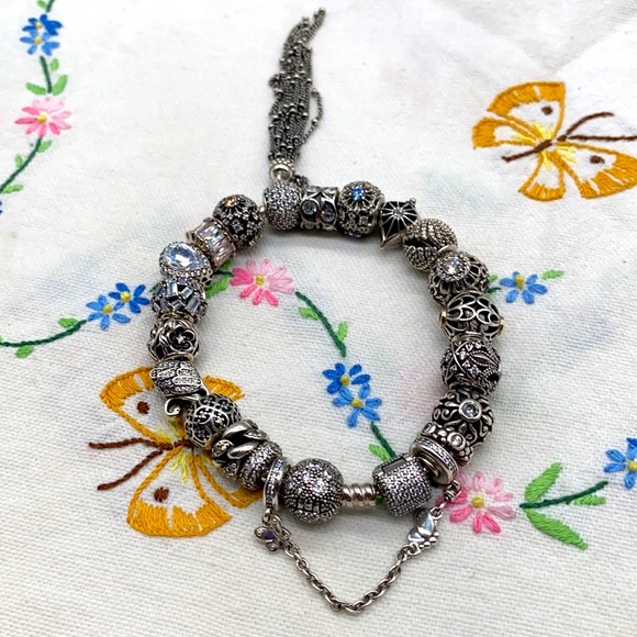 Pandora, Chamilia, and jewelry store brand vintage sterling silver bracelet 😍 - Picture 4 of 6